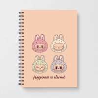 Happiness Is Eternal Monsters Notebook