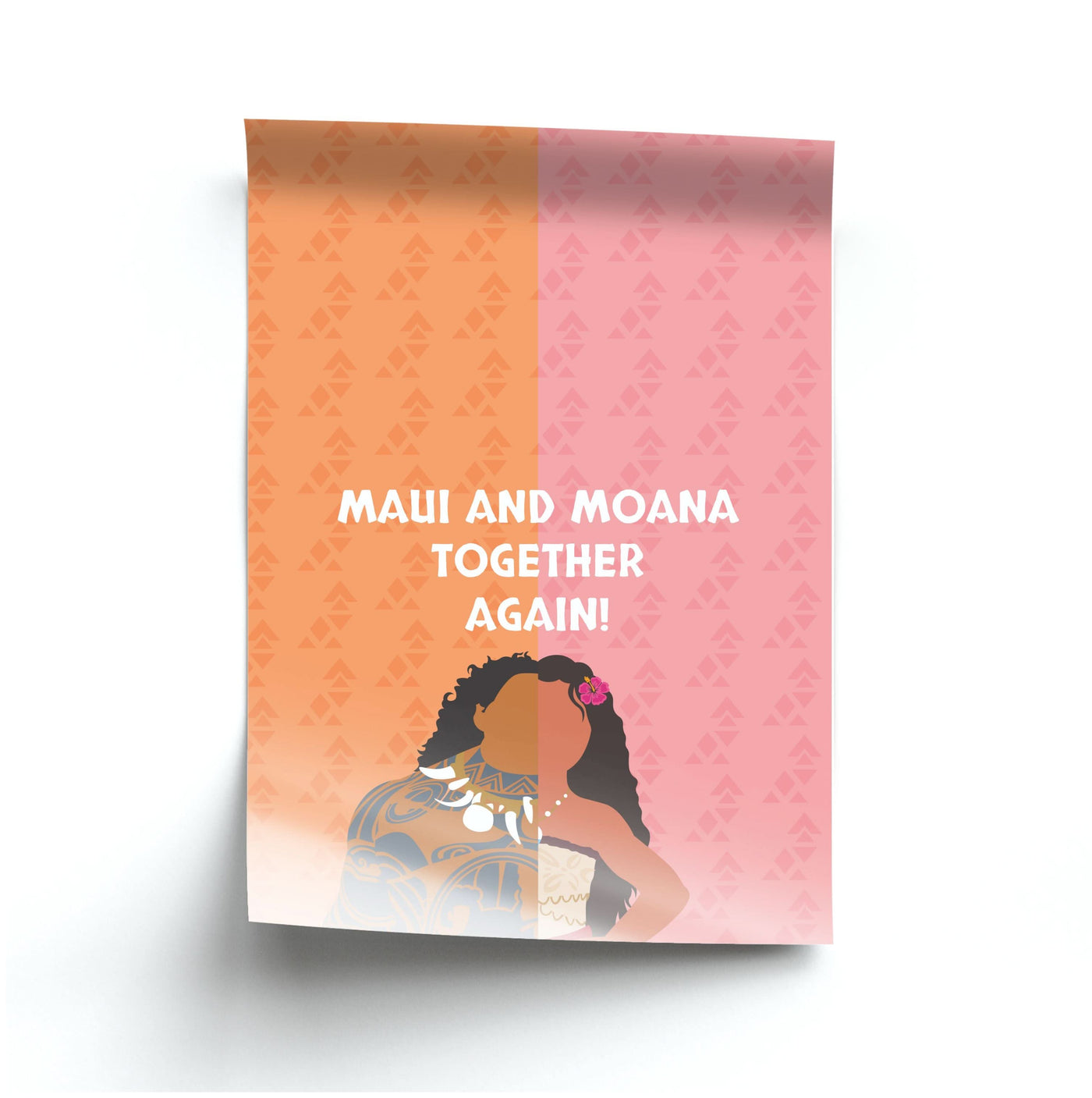 Maui And Moana Together Again Poster