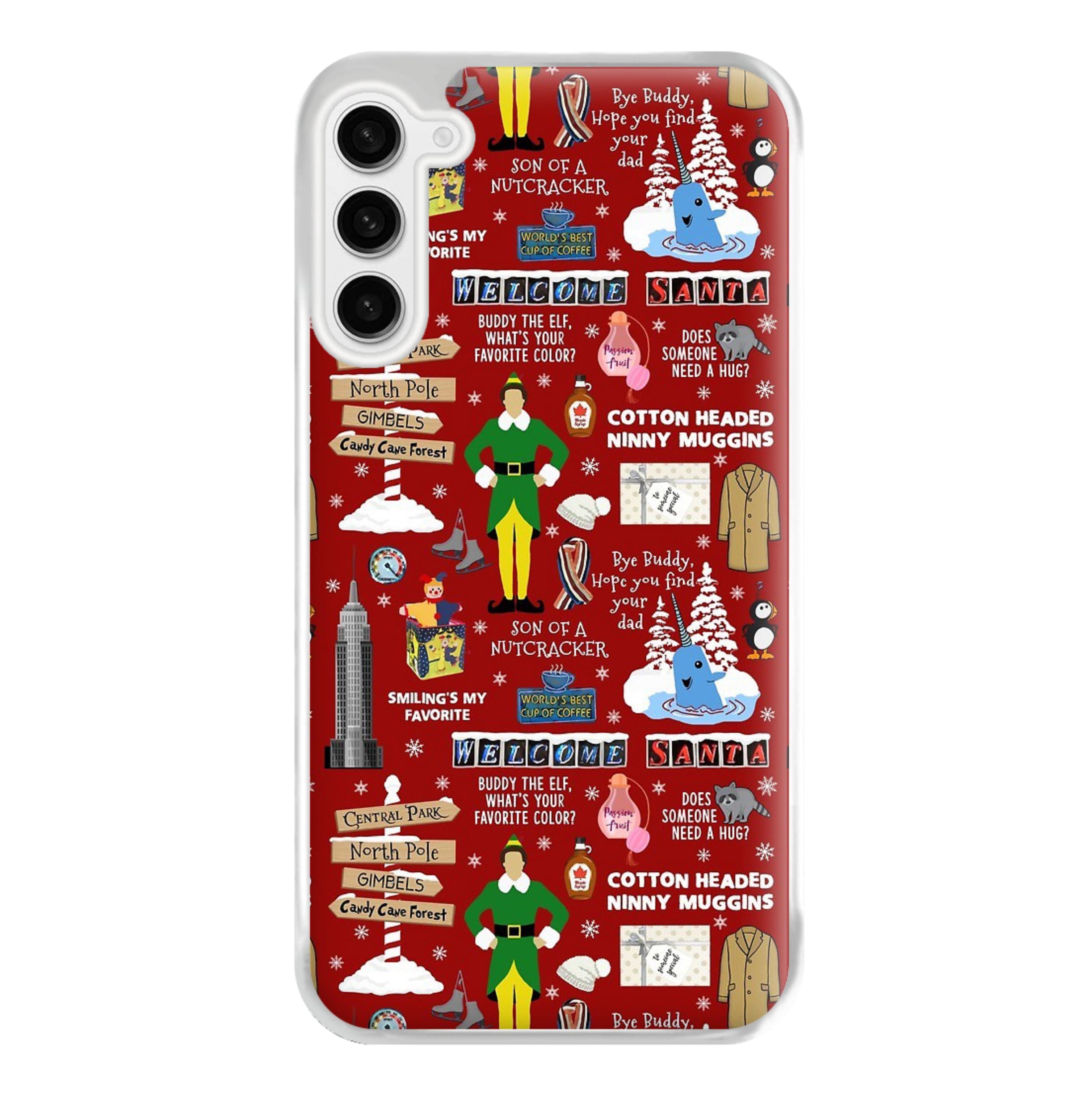 Red Elf Pattern Phone Case