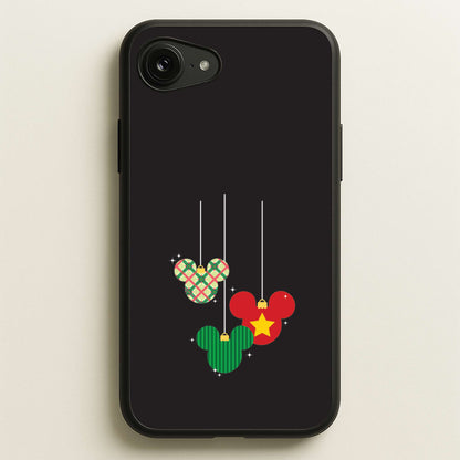 Cartoon Mouse Hanging Baubles iPhone 16e Case