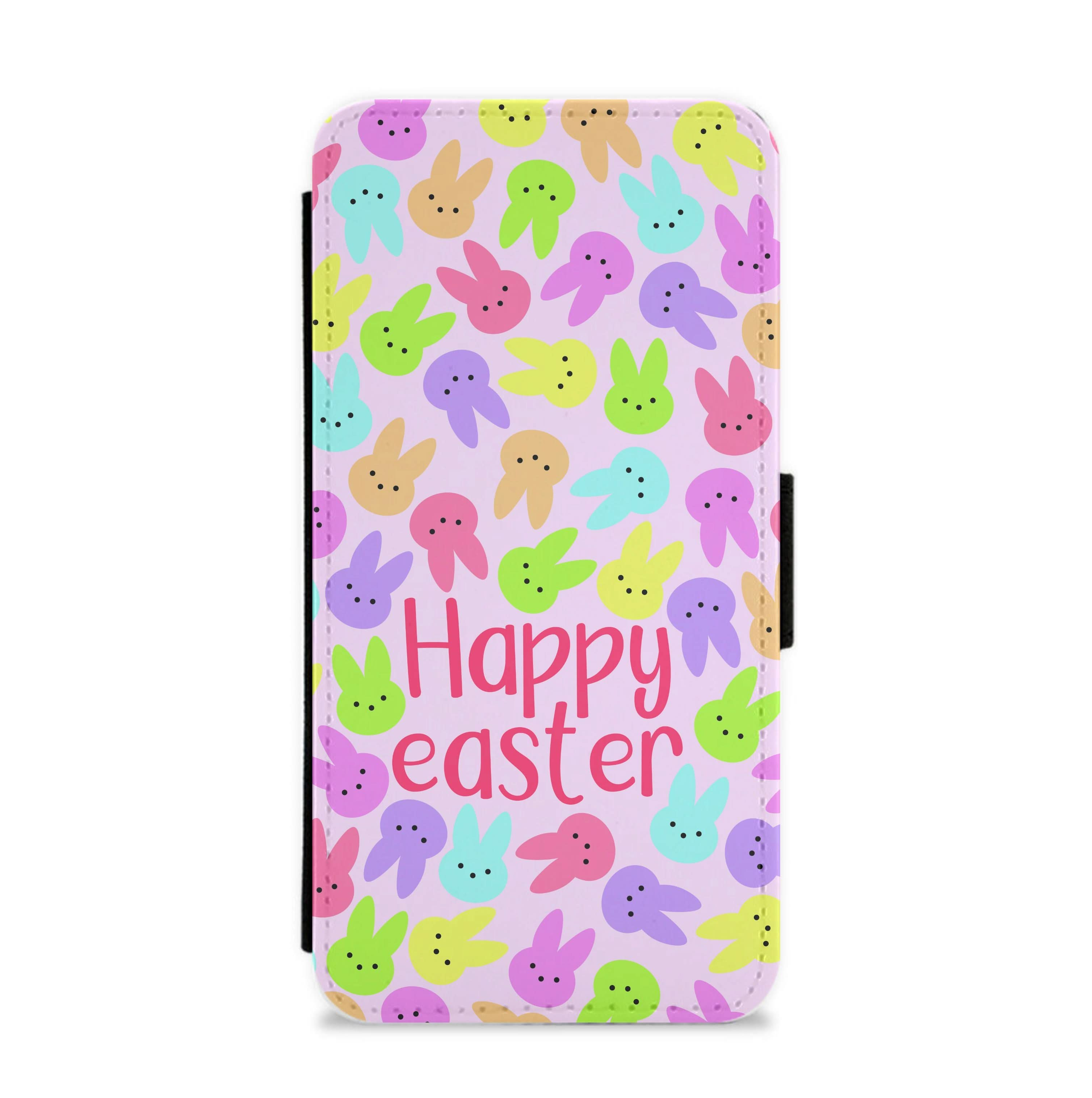 Bunny Pattern Flip / Wallet Phone Case