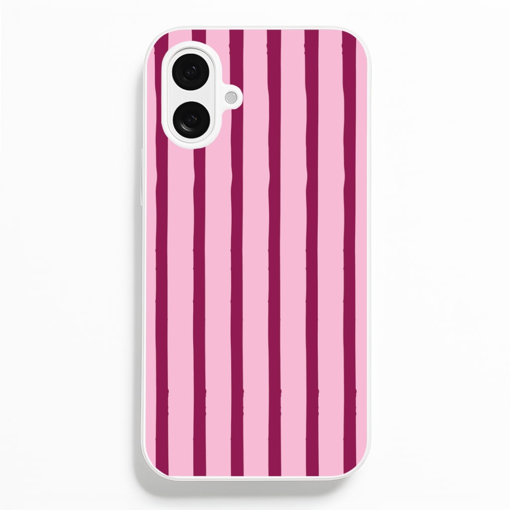Strawberry Stripes  iPhone 16 Case