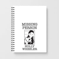 Missing Person Holly Notebook