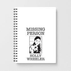 Missing Person Holly Notebook