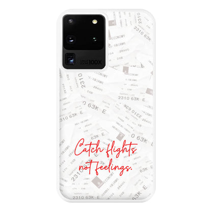 Catch Flights Not Feelings Collage Galaxy S20 Ultra Case