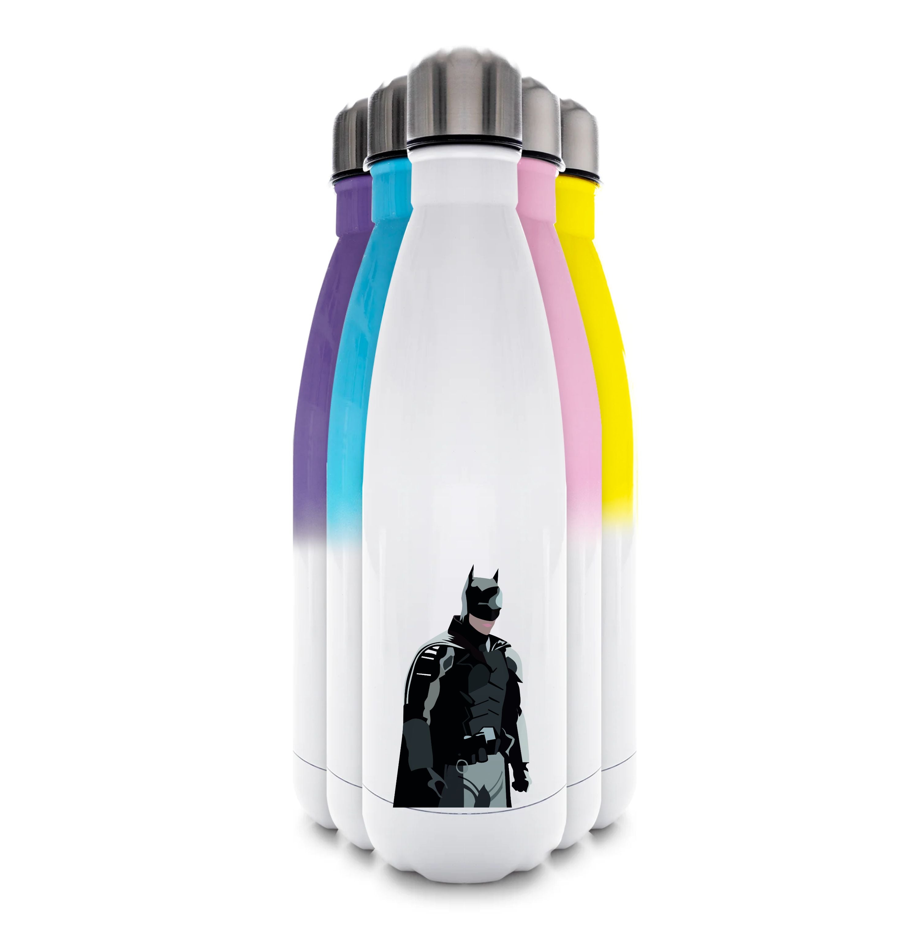 Black Bat Superhero Water Bottle