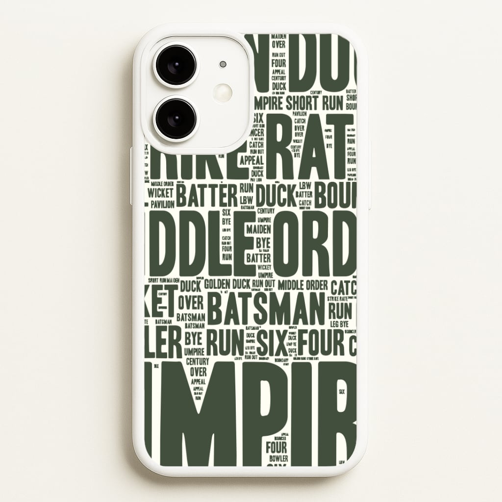 Cricket Wordscape iPhone 11 Case