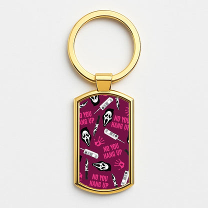 Scary Movie Props Patterm Gold Keyring
