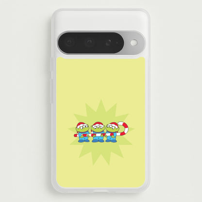Cute Green Aliens Candycane Google Pixel 10 Pro XL Case