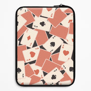 Playing Cards Collage Pattern Laptop Sleeve 1