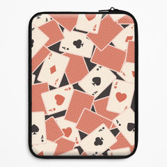 Playing Cards Collage Pattern Laptop Sleeve