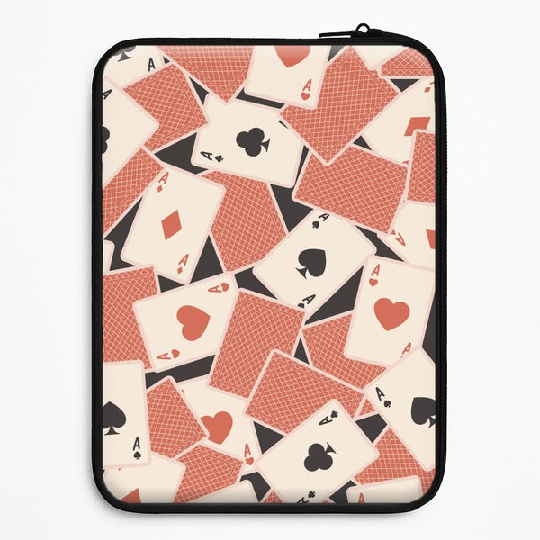 Playing Cards Collage Pattern Universal Laptop Sleeve