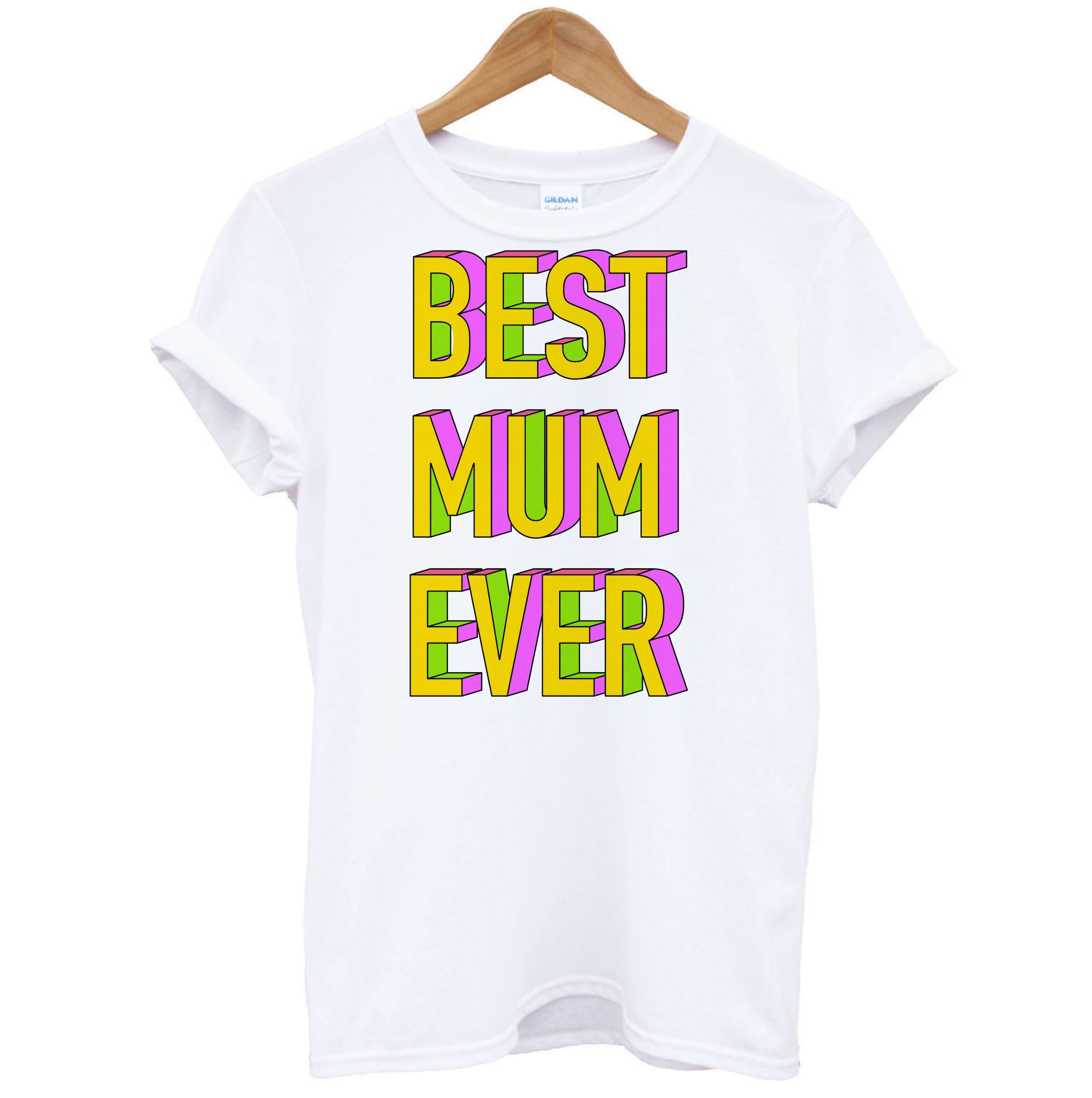 Geometric Best Mum Ever T-Shirt