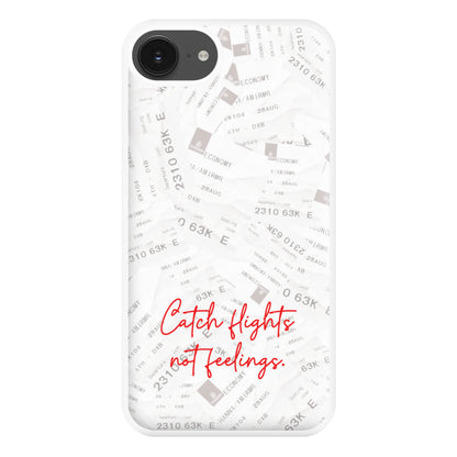 Catch Flights Not Feelings Collage iPhone 16e Case
