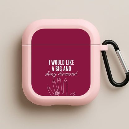 Shiny Diamond Pink AirPods Case