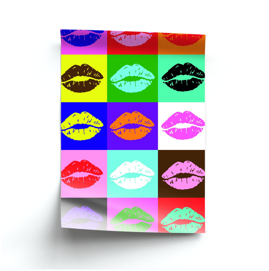 Lips Collage - Pride Poster