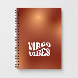 Virgo Vibes Gradient Zodiac Notebook