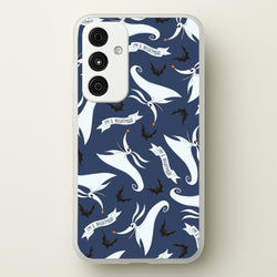 Skeleton Dog And Bats Pattern Galaxy A35 Case
