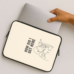 How Did I Get Here Outline MacBook Cover