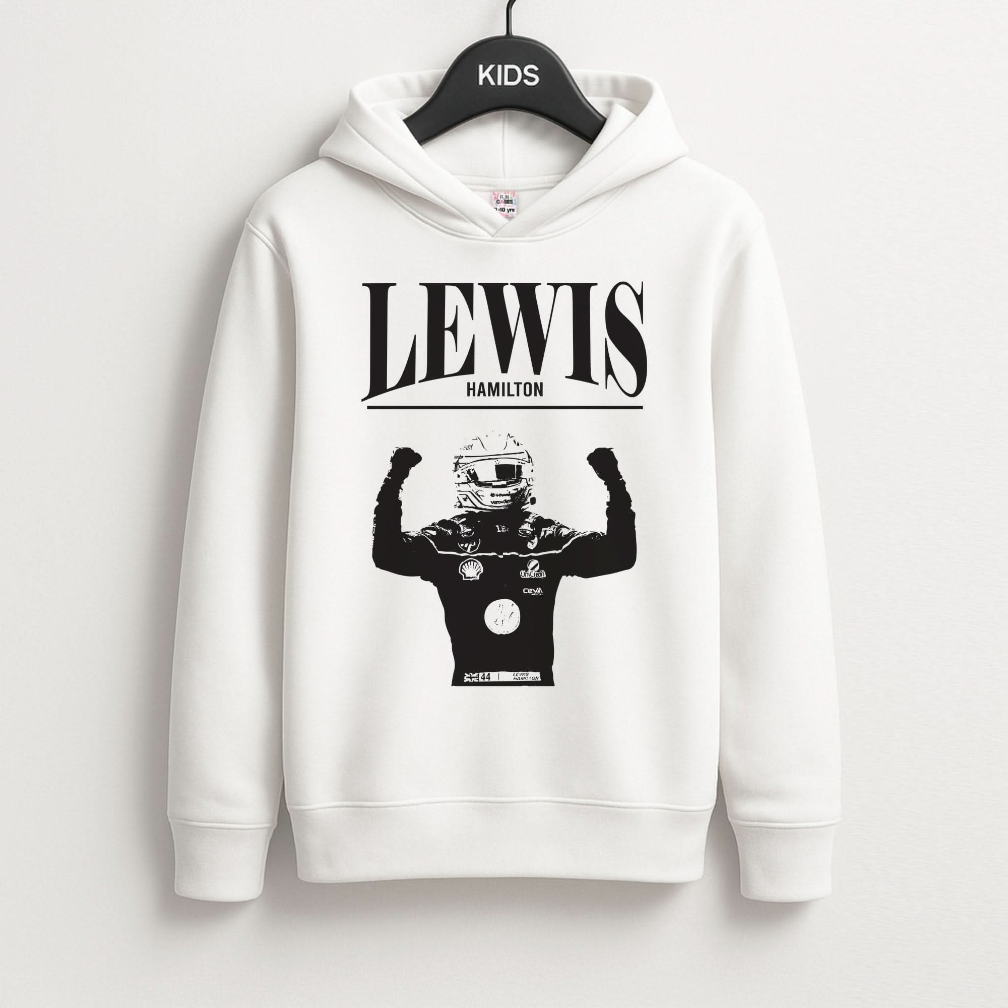 Lewis Red And Gold Kids Hoodie
