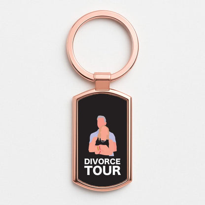 Divorce Tour Rose Gold Keyring