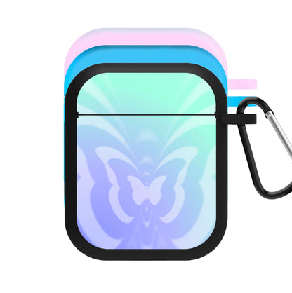 Butterfly Gradient Purple AirPods Case