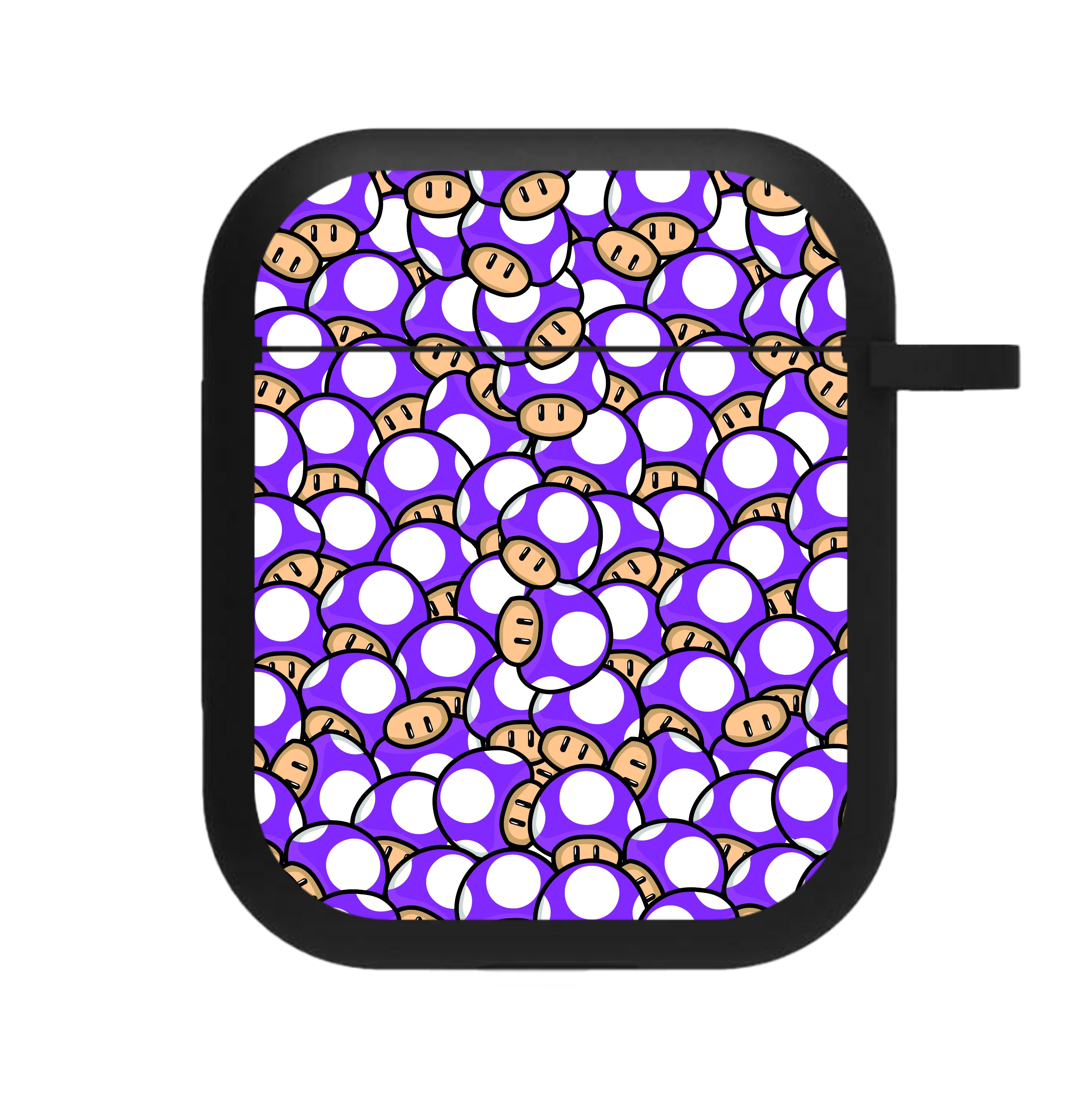 Mushroom Pattern - Purple AirPods Case