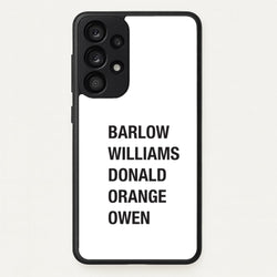 Take Band Members Names Galaxy A33 Case