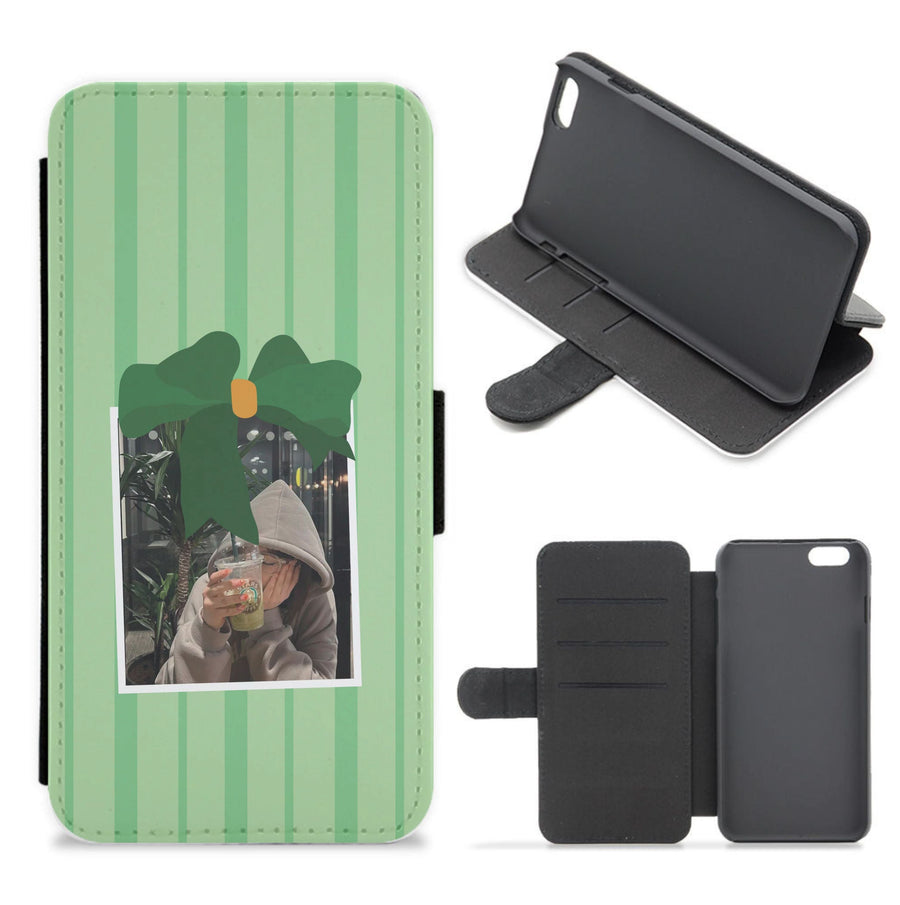 Polaroid Bow Christmas Flip / Wallet Phone Case