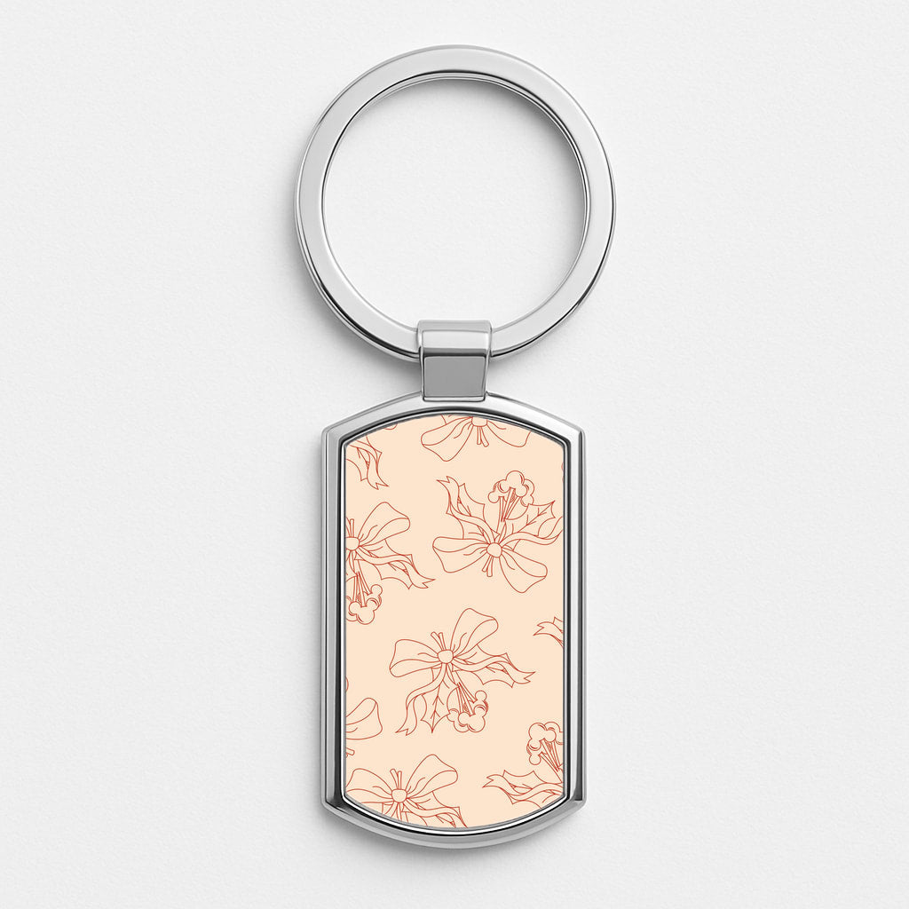 Cartoon Mouse Holly Pattern Luxury Keyring