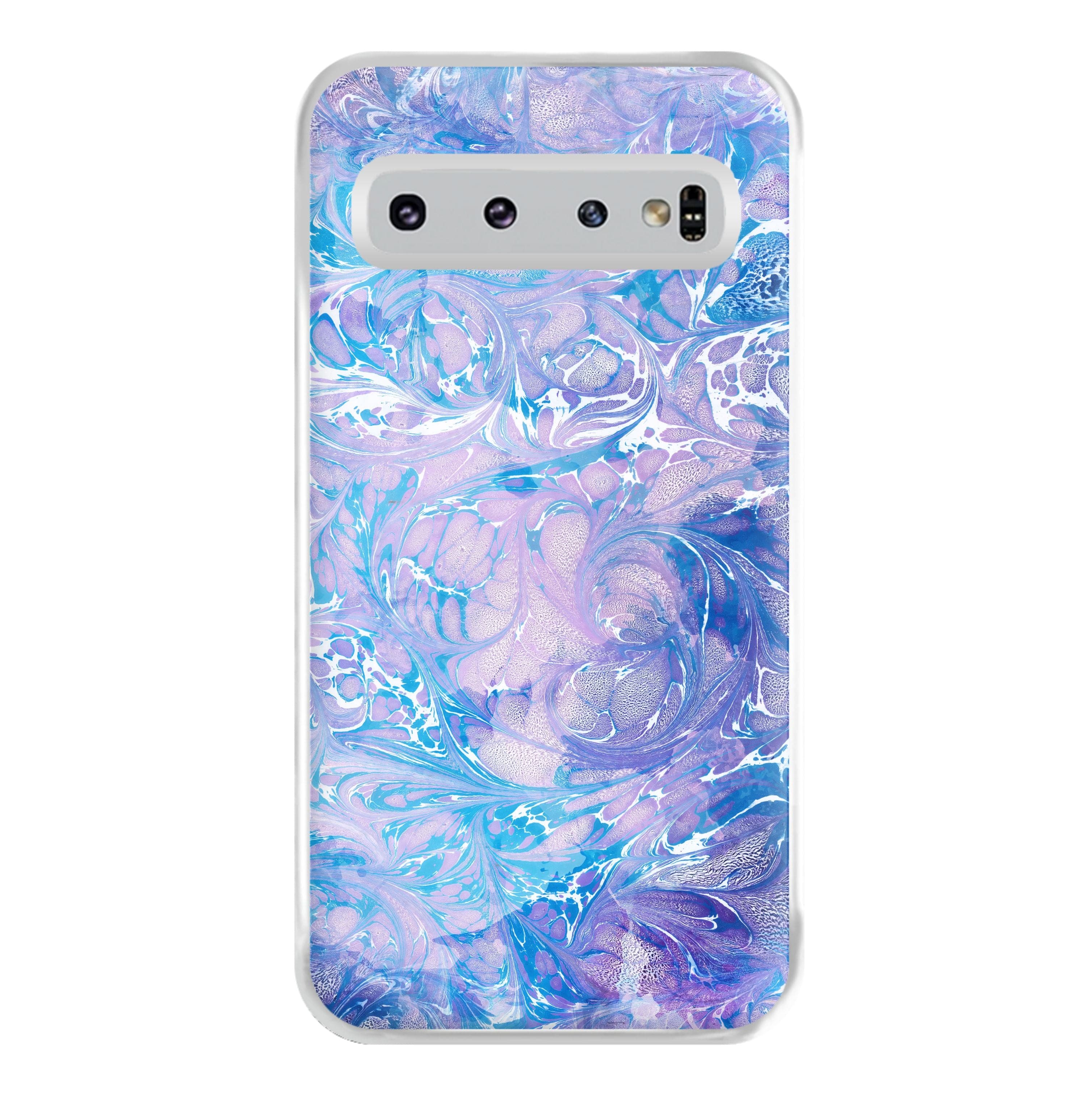 Sea Blue Swirly Marble Phone Case