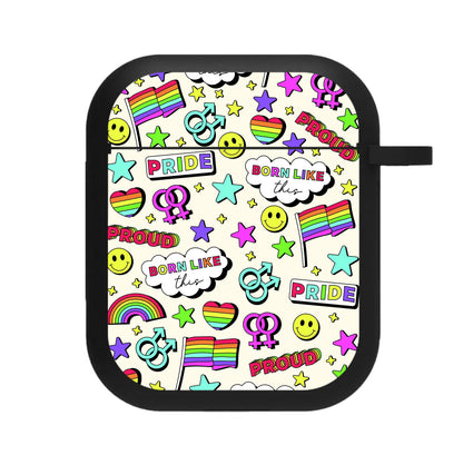 Light Pride Stickers AirPods Case