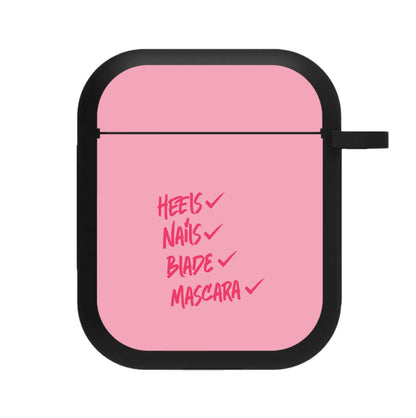 Heels, Nails, Blade, Mascara AirPods Case
