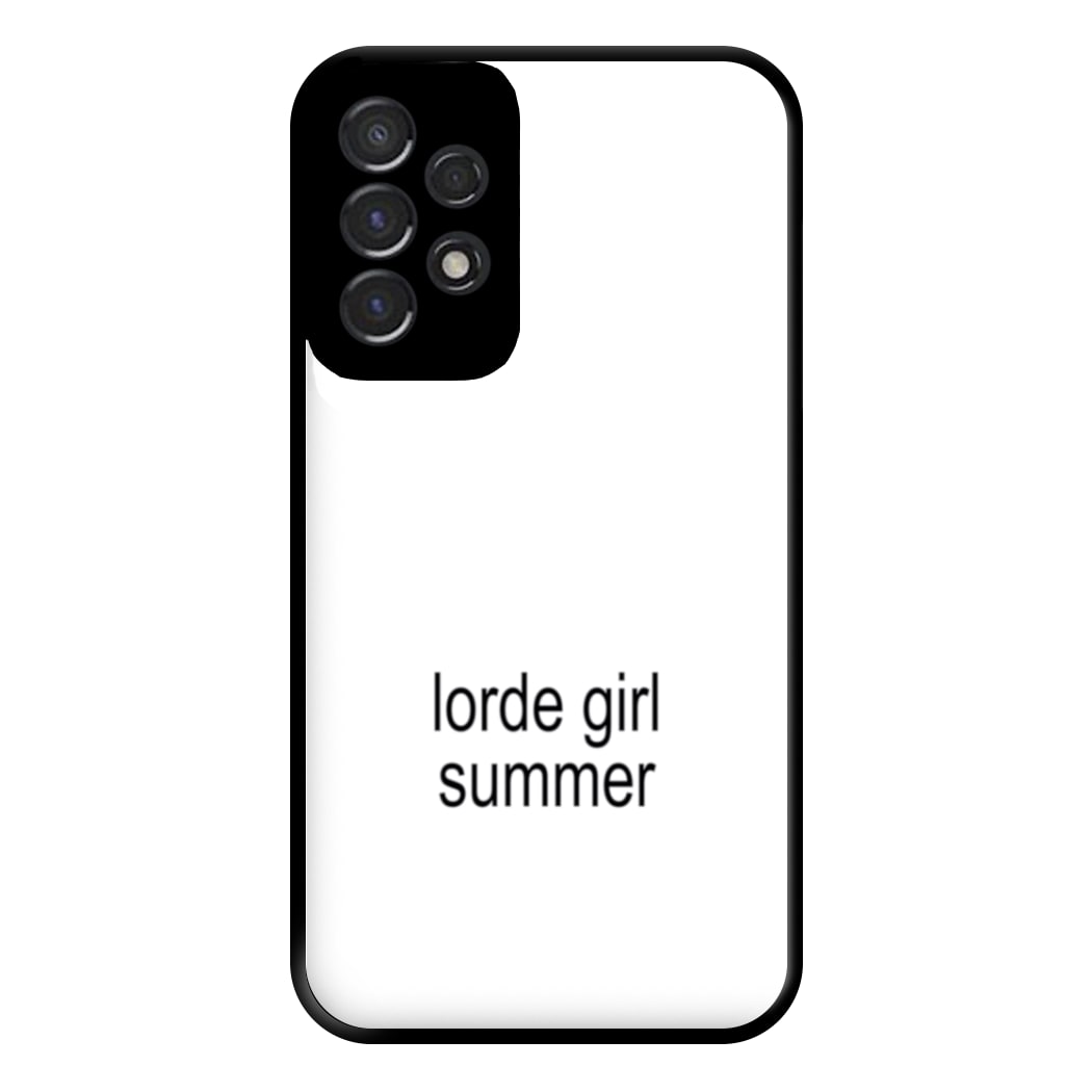 Lorde Girl Summer Galaxy A53 Case