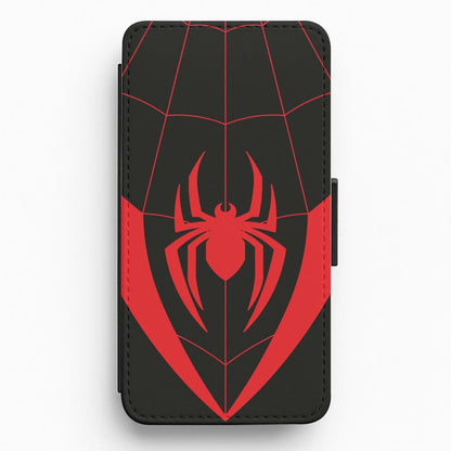 Red And Black Spider Costume  Flip / Wallet Phone Case