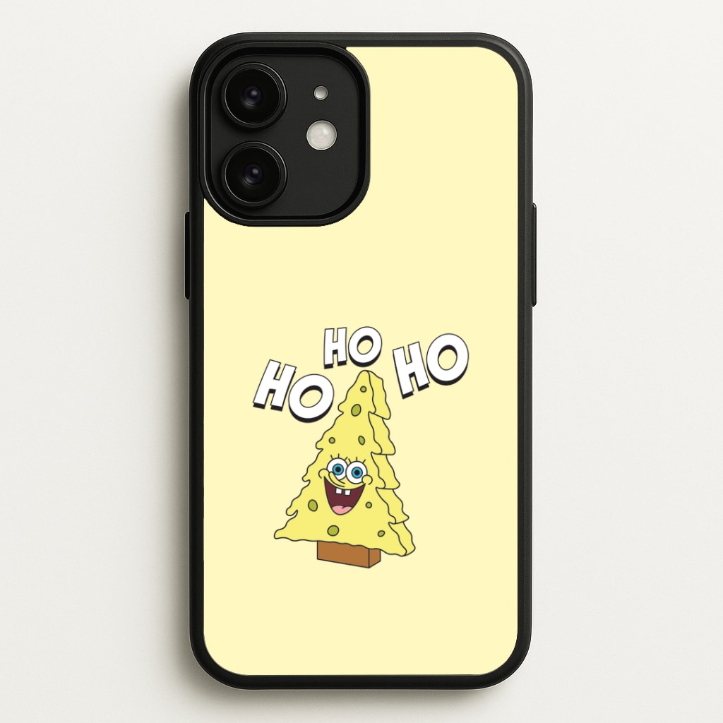 Christmas Tree Cartoon Sponge iPhone 11 Case