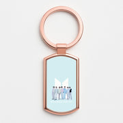 K-Pop Band Tour Pastel Blue Luxury Keyring 4