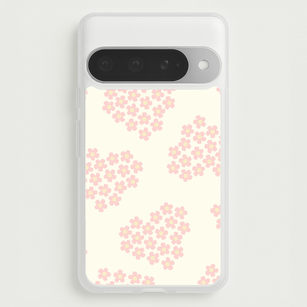 Flower Hearts Pattern Google Pixel 10 Pro XL Case