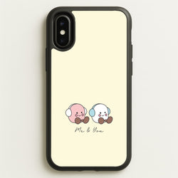 Cute Christmas Marshmellow Plushies iPhone X / XS Case