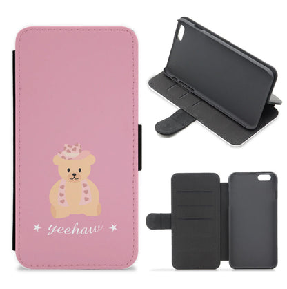 Yeehaw Teddy Bear Flip / Wallet Phone Case