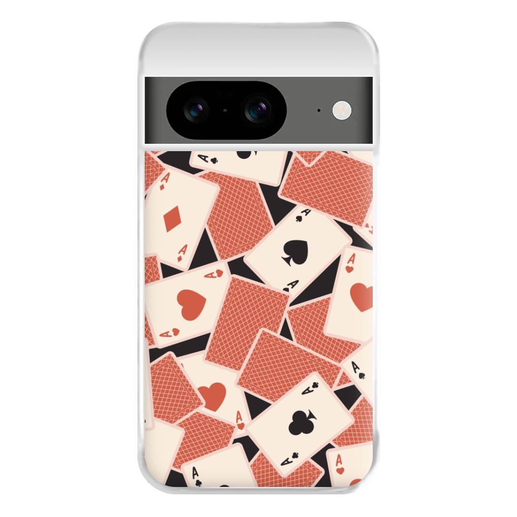 Playing Cards Collage Pattern Google Pixel 8a Case