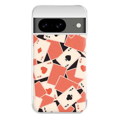 Playing Cards Collage Pattern Google Pixel 8a Case