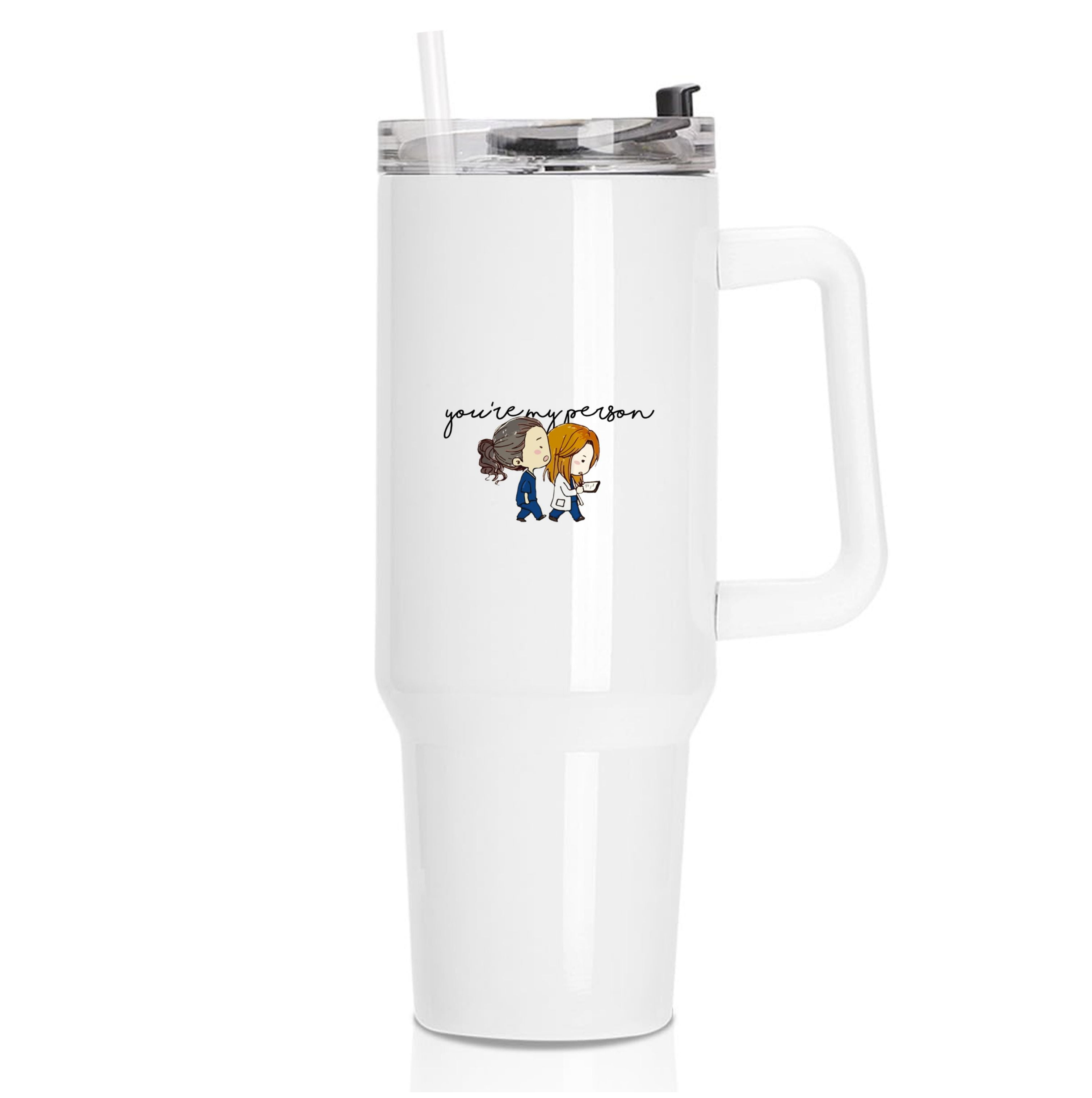 You're My Person Cartoon - Grey's Tumbler