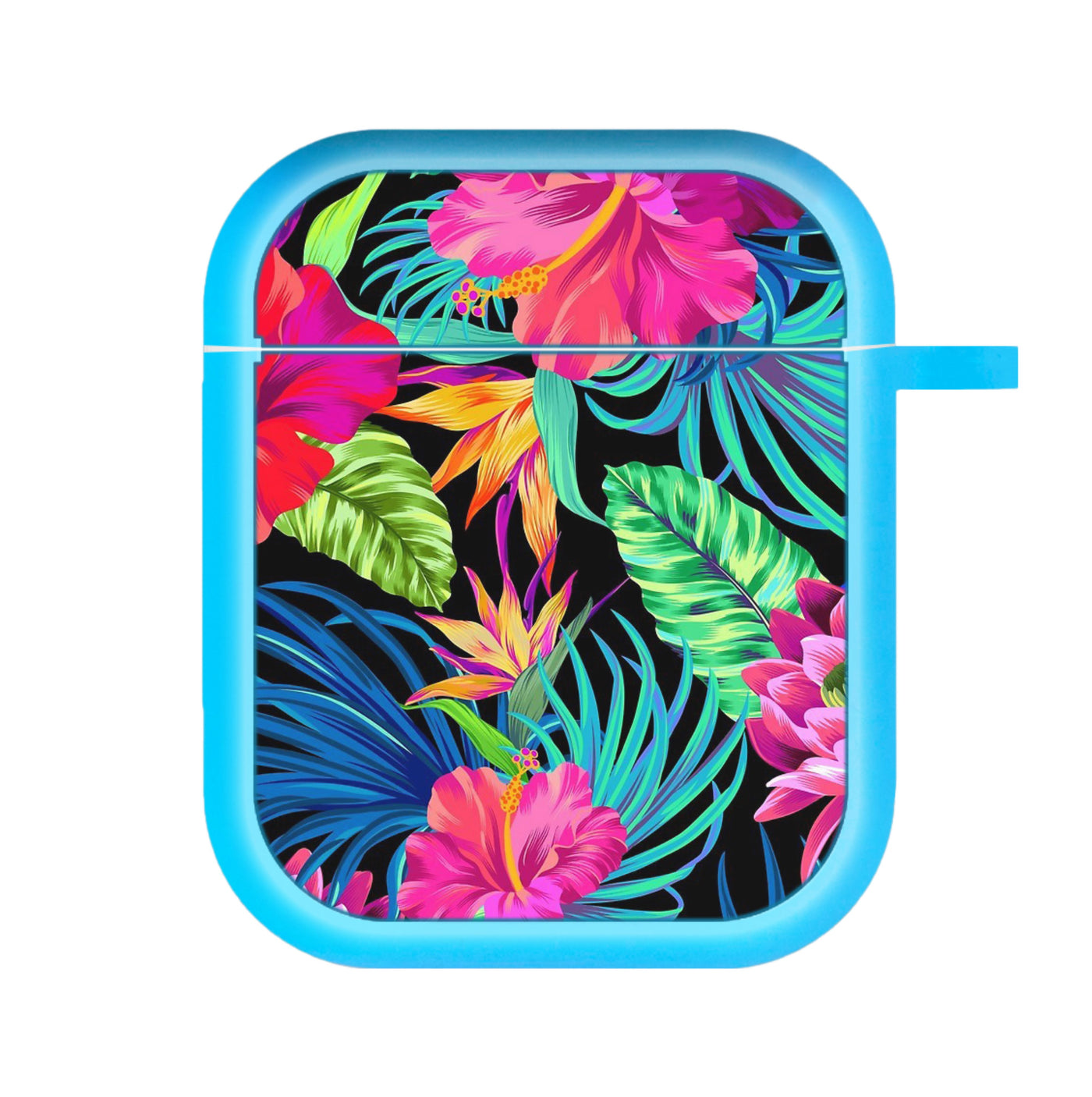 Colourful Hibiscus Pattern AirPods Case