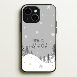 Baby It's Cold Outisde Landscape iPhone 15 Case
