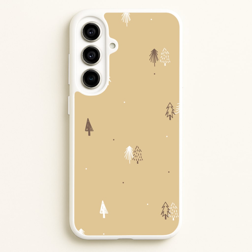 Minimal Christmas Trees Pattern Galaxy A56 Case