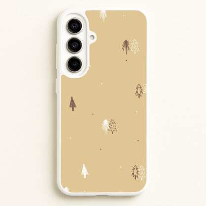Minimal Christmas Trees Pattern Galaxy A56 Case