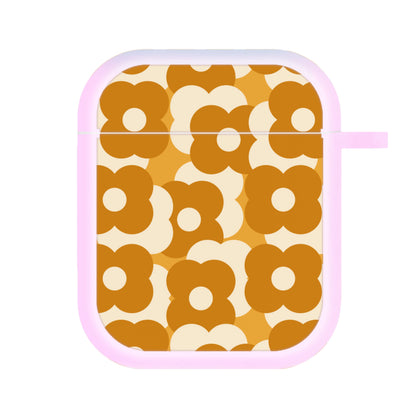 Retro Flower Pattern AirPods Case