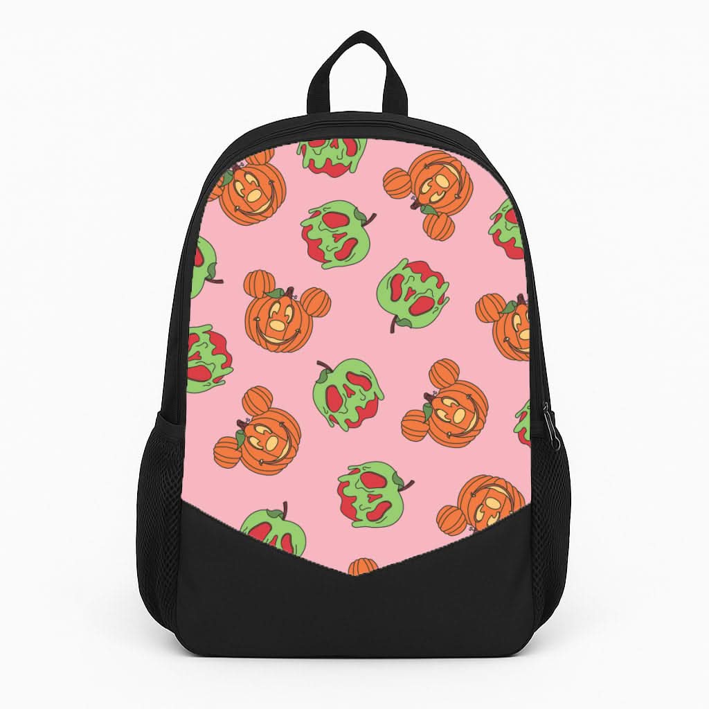 Pumpkin Mouse And Poison Apple Pattern Backpack