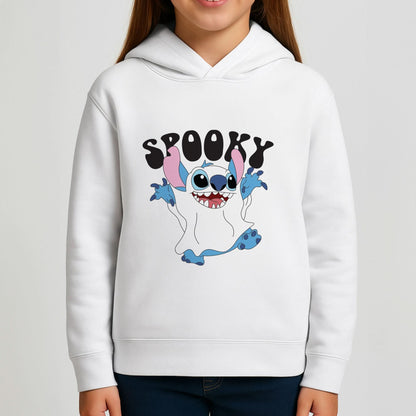 Spooky Cute Blue Alien Girls Hoodie